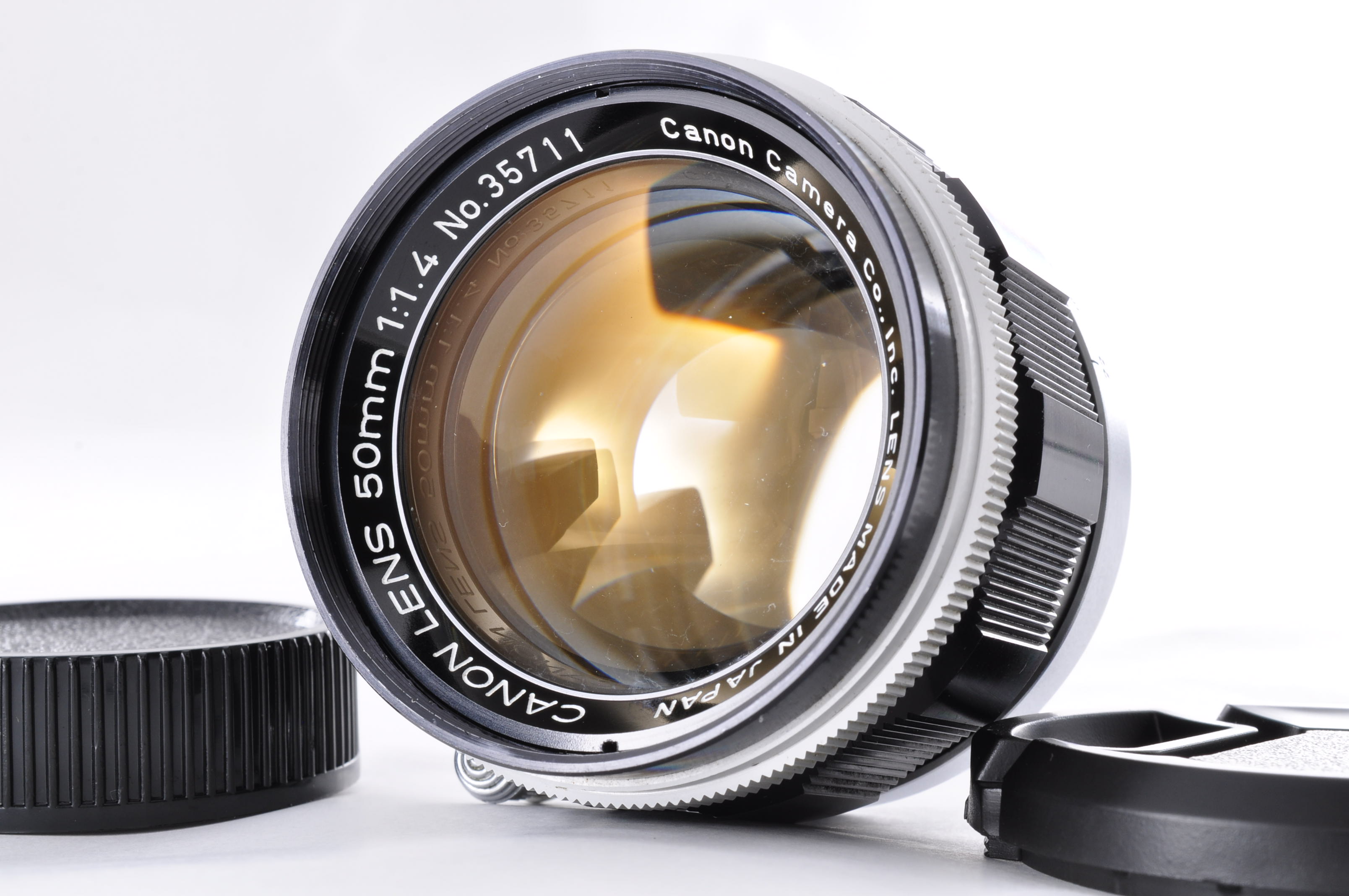 Canon L39 50mm f/1.4 Lens LTM Leica Screw Mount w/Caps [Near Mint] From Japan img01