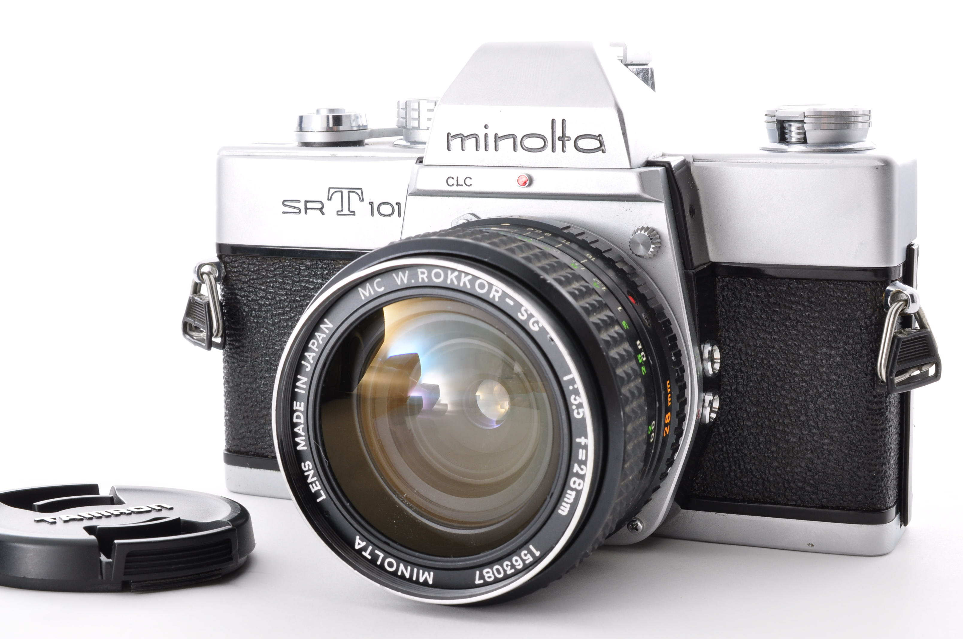 [EXC/Read] MINOLTA SRT 101 SLR 35mm Film Camera + MC W.ROKKOR-SG 28mm F3.5 Japan img01