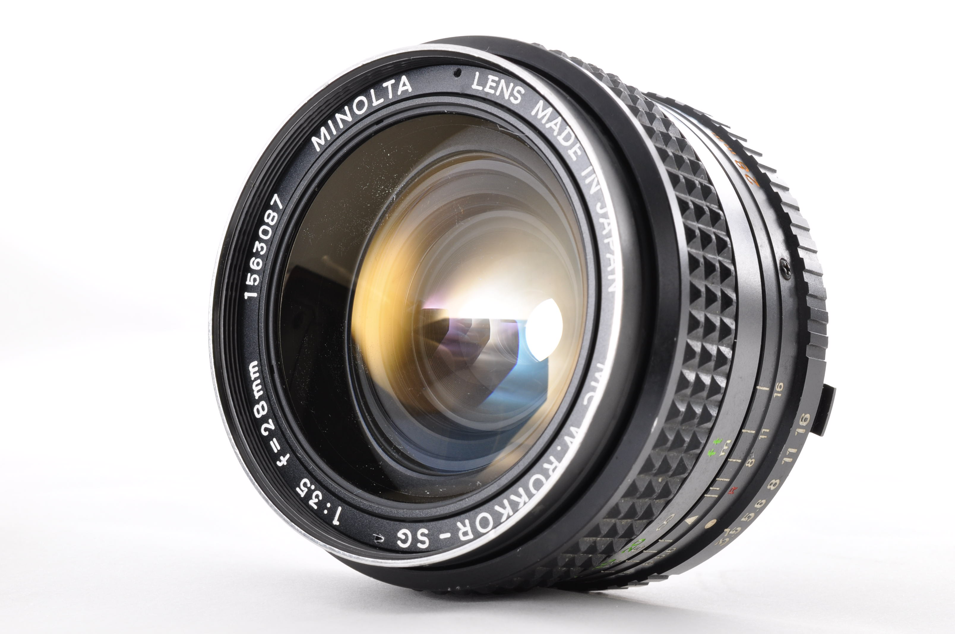 [EXC/Read] MINOLTA SRT 101 SLR 35mm Film Camera + MC W.ROKKOR-SG 28mm F3.5 Japan img14
