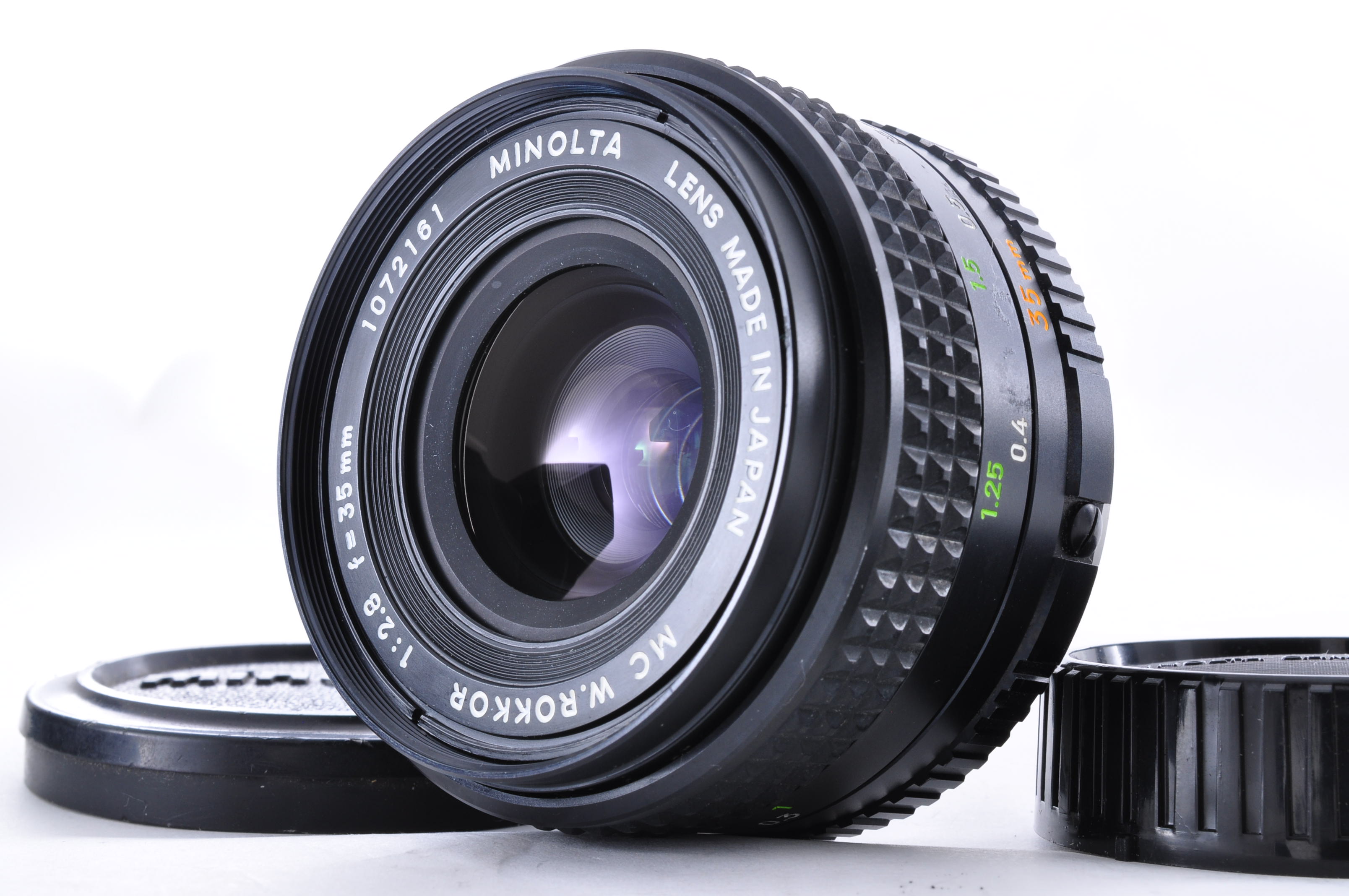 MINOLTA MC W.ROKKOR 35mm f/2.8 Wide Angle MF Lens [Near Mint] From Japan img01