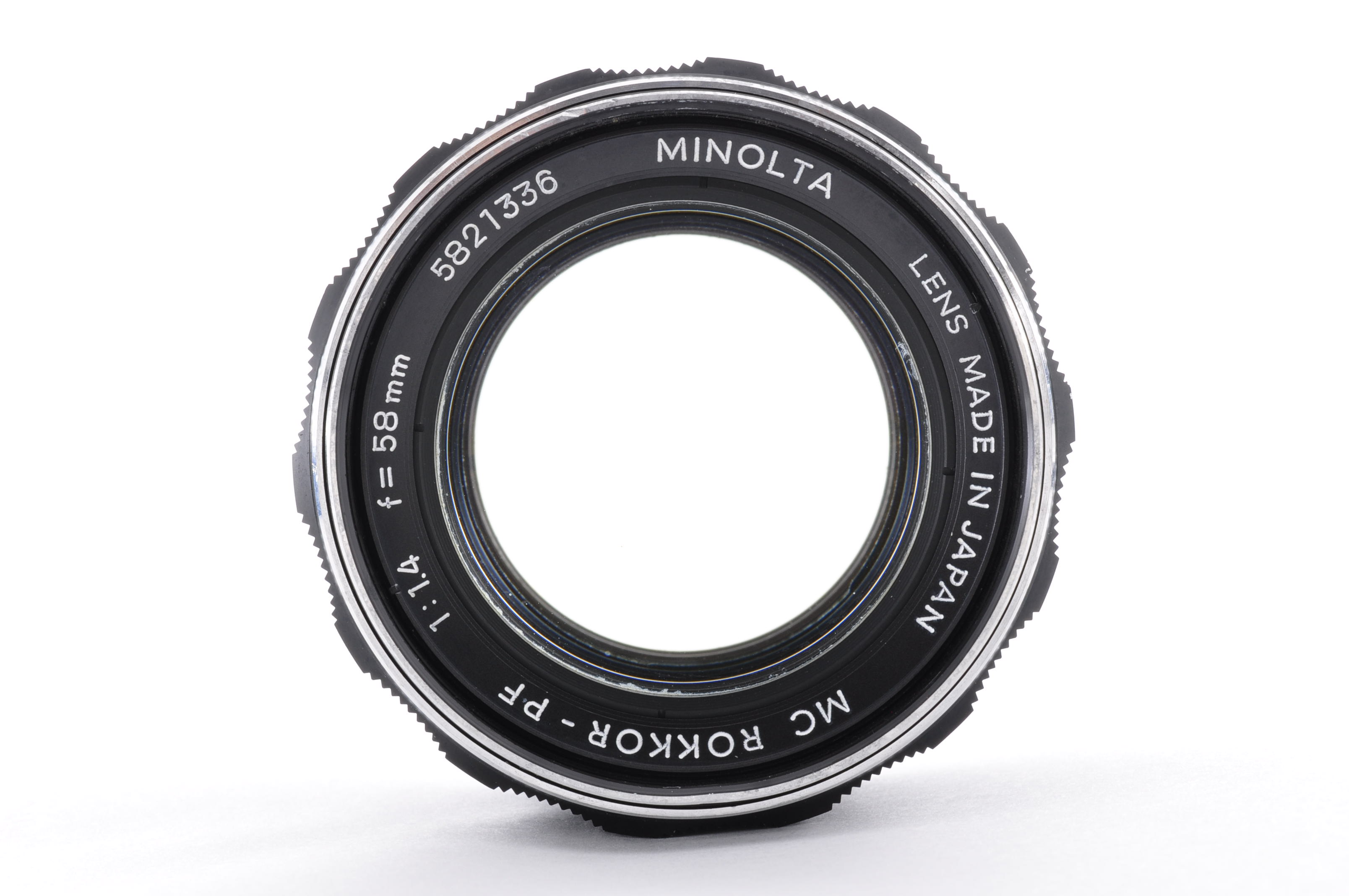 [Near Mint] MINOLTA MC ROKKOR-PF 58mm F1.4 Standard Lens w/Caps From Japan img05