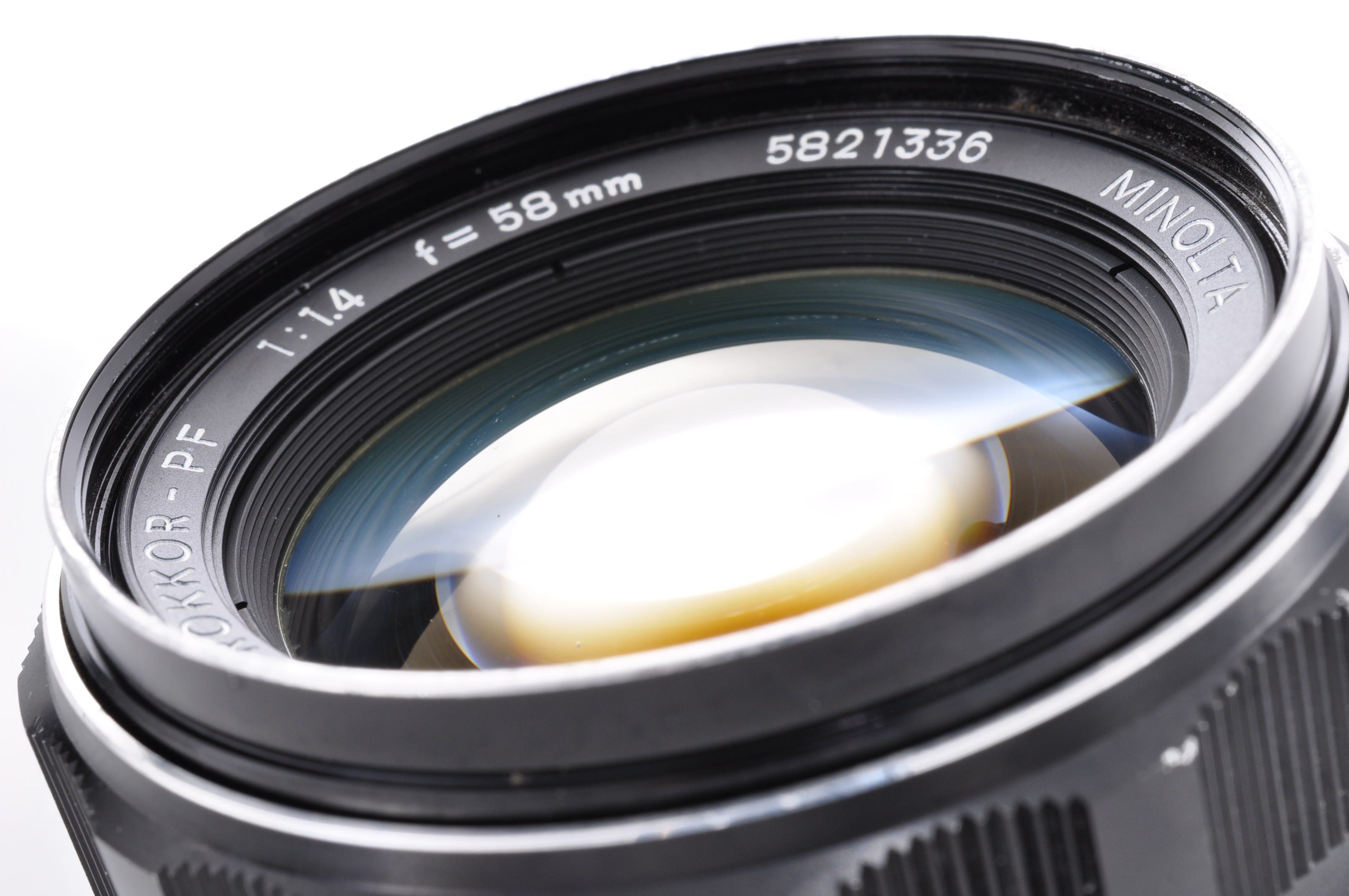 [Near Mint] MINOLTA MC ROKKOR-PF 58mm F1.4 Standard Lens w/Caps From Japan img09