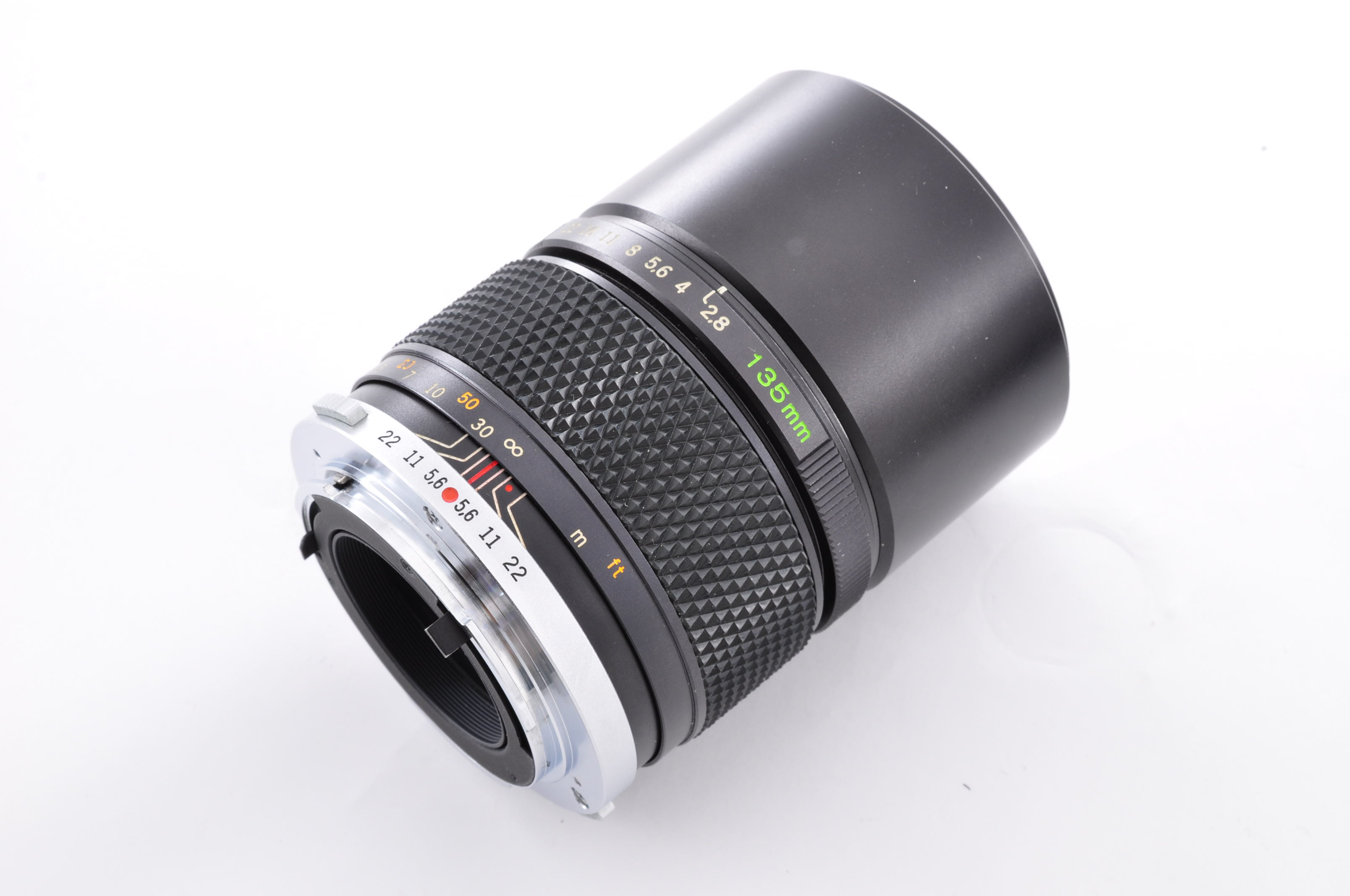 Olympus OM-System Zuiko Auto-T MC 135mm F/2.8 Lens w/Cap [Near Mint] From Japan img02