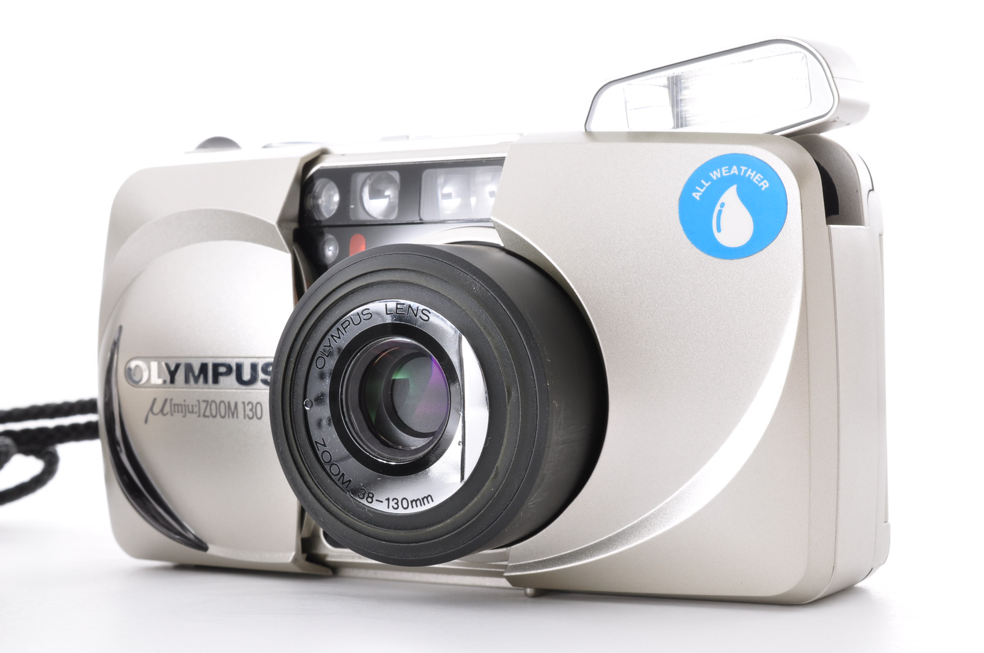 Olympus mju Stylus Zoom 130 35mm Film Camera w/Strap [Mint] From Japan img01