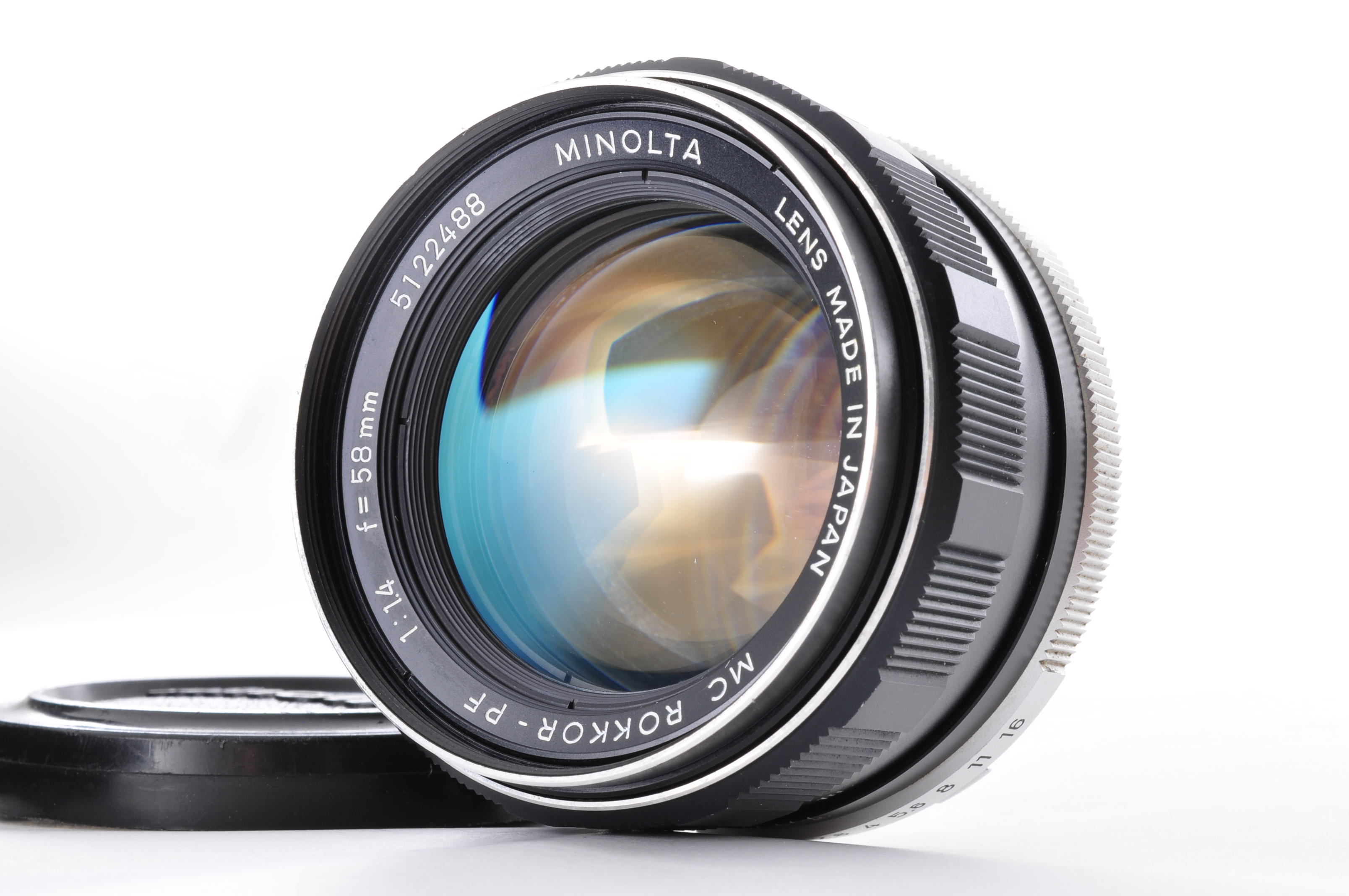 MINOLTA MC ROKKOR-PF 58mm F1.4 Standard Lens w/Cap [Excellent+5] From Japan img01