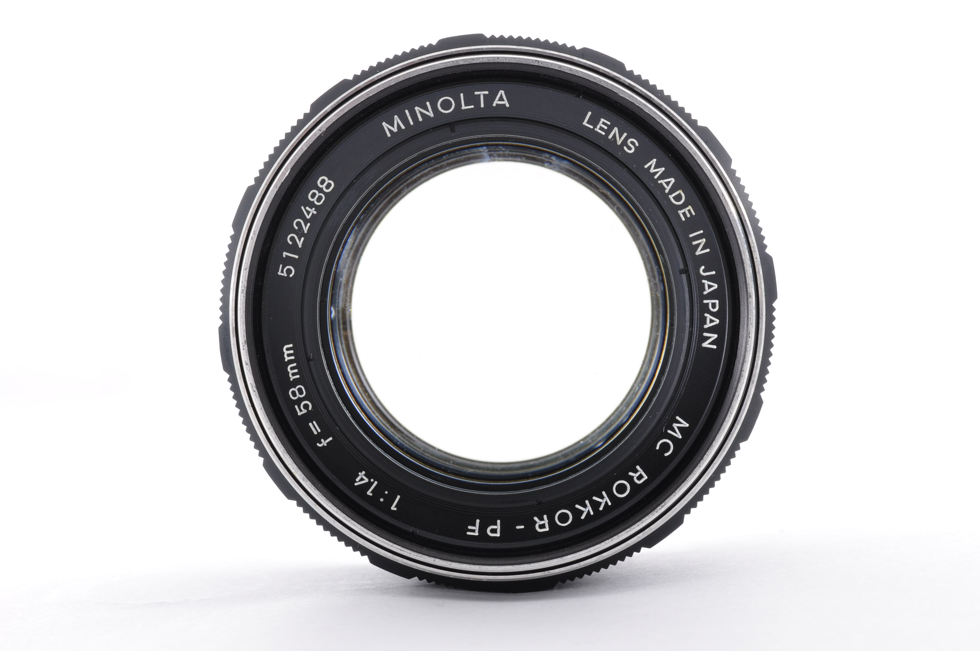MINOLTA MC ROKKOR-PF 58mm F1.4 Standard Lens w/Cap [Excellent+5] From Japan img05