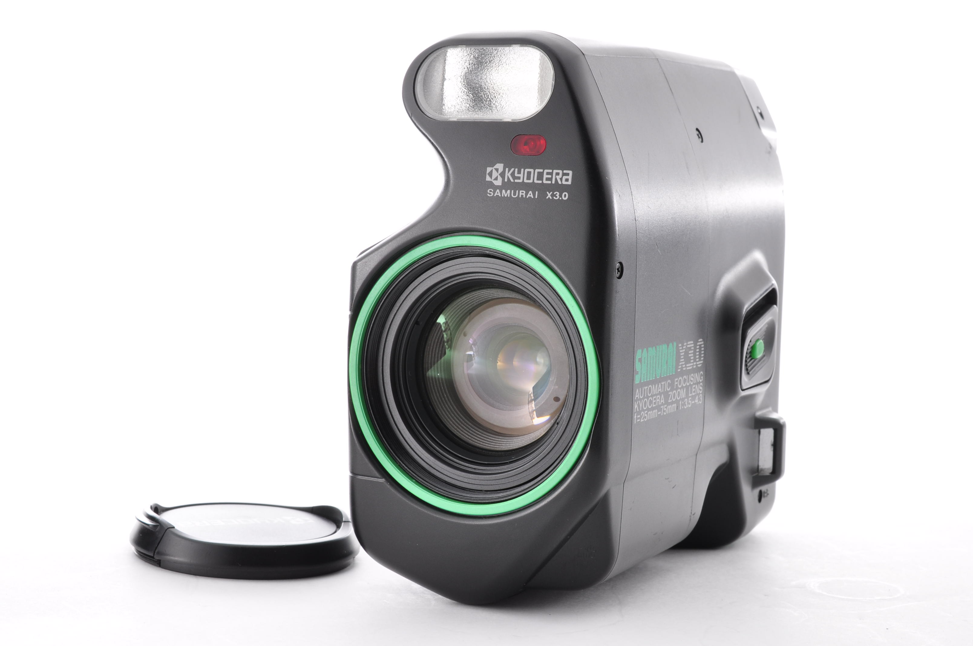 Near Mint] Kyocera Samurai x3.0 Green 35mm Half Frame Film Camera